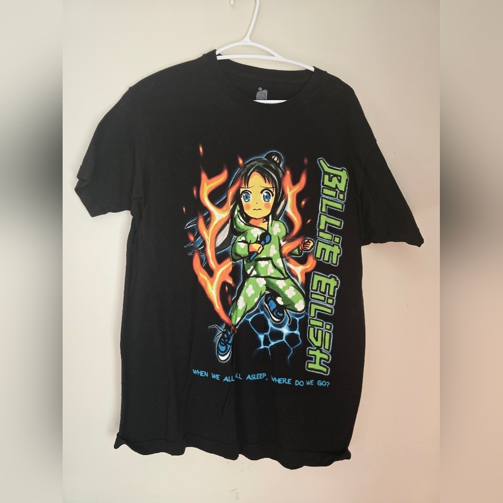 Mens Black Billie Eilish Official Merch T Shirt Size Large